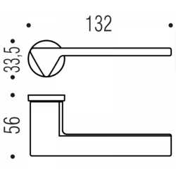 COLOMBO ZERO EVOLUTION DOOR HANDLES PAIR DESIGN AMA