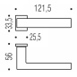 COLOMBO ZERO EVOLUTION DOOR HANDLES PAIR DESIGN ELLESSE