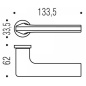 COLOMBO ZERO EVOLUTION DOOR HANDLES PAIR DESIGN GIRA