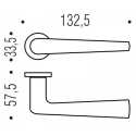 COLOMBO ZERO EVOLUTION DOOR HANDLES PAIR DESIGN ROBOTRE