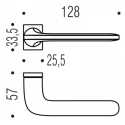 COLOMBO ZERO EVOLUTION DOOR HANDLES PAIR DESIGN ROBOQUATTRO S