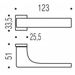 COLOMBO ZERO EVOLUTION DOOR HANDLES PAIR DESIGN ROBOCINQUE S