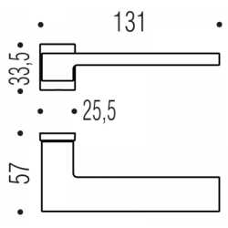 COLOMBO ZERO EVOLUTION DOOR HANDLES PAIR DESIGN ZELDA
