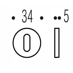 COPPIA ROSETTA CILINDRO COLOMBO DESIGN ZERO EVOLUTION ZE13