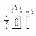 COLOMBO DESIGN ZERO EVOLUTION COUPLE CYLINDER ESCUTCHEON ZE23