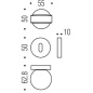 COLOMBO DESIGN DOOR HANDLES PAIR MAPO SERIES ON ROSE MADE IN ITALY