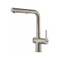 FRANKE ACTIVE TWIST SINGLE LEVER SINK MIXER TAP WITH PULL OUT SPRAY OPTICAL STEEL