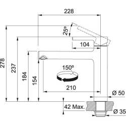 FRANKE CENTRO ROBINET MITIGEUR MONOCOMMANDE CHROME
