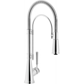 NOBILI SINGLE LEVER SINK MIXER TAP SERIES 'CHARLIE' PULL OUT SPRAY CHROME PLATED