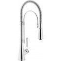 NOBILI SINGLE LEVER SINK MIXER TAP SERIES 'CHARLIE' PULL OUT SPRAY CHROME PLATED