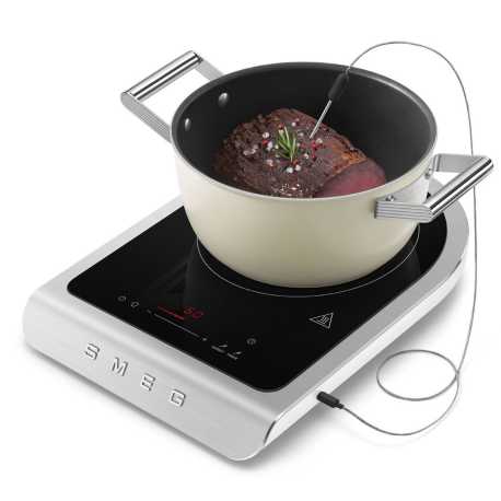 SMEG PORTABLES TISCH-INDUKTIONSKOCHFELD MATTWEIß
