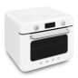SMEG KOMBI-TISCH DAMPFBACKOFEN ÄSTHETIK 50's STYLE WEISS