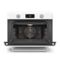 SMEG MINI FOUR COMBINE' VAPEUR POSE LIBRE ESTHÉTIQUE 50's STYLE BLANC