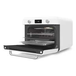 SMEG HORNOS DE VAPOR COMBINADOS DE SOBREMESA 50's STYLE BLANCO