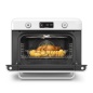 SMEG KOMBI-TISCH DAMPFBACKOFEN ÄSTHETIK 50's STYLE WEISS