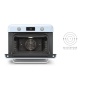 SMEG KOMBI-TISCH DAMPFBACKOFEN ÄSTHETIK 50's STYLE WEISS