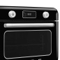 SMEG KOMBI-TISCH DAMPFBACKOFEN ÄSTHETIK 50's STYLE SCHWARZ