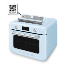 SMEG KOMBI-TISCH DAMPFBACKOFEN ÄSTHETIK 50's STYLE SCHWARZ
