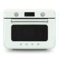 SMEG KOMBI-TISCH DAMPFBACKOFEN ÄSTHETIK 50's STYLE PASTELLGRÜN