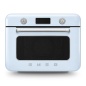 SMEG KOMBI-TISCH DAMPFBACKOFEN ÄSTHETIK 50's STYLE PASTELLBLAU