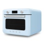 SMEG MINI FOUR COMBINE' VAPEUR POSE LIBRE ESTHÉTIQUE 50's STYLE BLEU AZUR