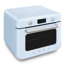 SMEG KOMBI-TISCH DAMPFBACKOFEN ÄSTHETIK 50's STYLE PASTELLBLAU