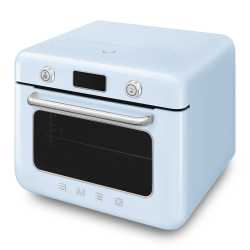 SMEG KOMBI-TISCH DAMPFBACKOFEN ÄSTHETIK 50's STYLE PASTELLBLAU