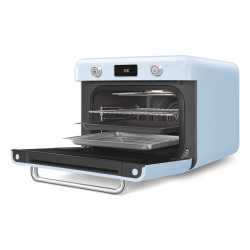 SMEG KOMBI-TISCH DAMPFBACKOFEN ÄSTHETIK 50's STYLE PASTELLBLAU