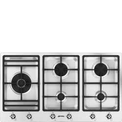 SMEG GASKOCHFELD PS9062 EDELSTAHL 90 CM