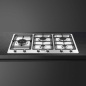 SMEG GAS HOB PS9062 STAINLESS STEEL BASE 90 CM