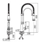 NOBILI MISCELATORE MONOCOMANDO SERIE CHARLIE CON DOCCETTA ESTRAIBILE BRONZO