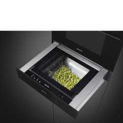 SMEG CPV115B3 VAKUMMIERSCHUBLADE DESIGNLINIEN LINEA PURE BLACK