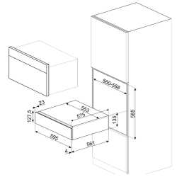 CASSETTO SOTTO VUOTO SMEG CPV115B3