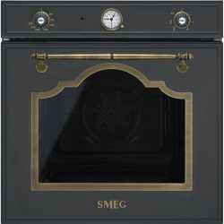 SMEG MULTIFUNKTIONS EINBAUBACKOFEN SF700PO CREME DESIGNLINIE CORTINA 60 CM