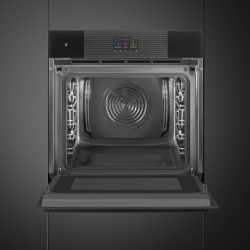 SMEG SO6104APB3 EINBAU KOMPAKT-MIKROWELLEN BACKOFEN DESIGNLINIE LINEA PURE BLACK