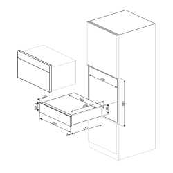 CAJÓN CALIENTAPLATOS SMEG CPR315N MATT BLACK ESTETICA CLASICA