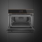 SMEG SO4604M2PNR EINBAU-KOMPAKT MIKROWELLENBACKOFEN DOLCE STIL NOVO 45 CM