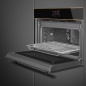 SMEG SO4604M2PNR EINBAU-KOMPAKT MIKROWELLENBACKOFEN DOLCE STIL NOVO 45 CM