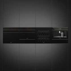 SMEG SO4604M2PNR EINBAU-KOMPAKT MIKROWELLENBACKOFEN DOLCE STIL NOVO 45 CM
