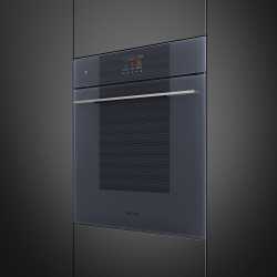 SMEG SOP6104TPG THERMO VENTILATED PYROLYTIC OVEN NEPTUNE GREY