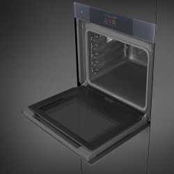 SMEG SOP6104TPG THERMO VENTILATED PYROLYTIC OVEN NEPTUNE GREY