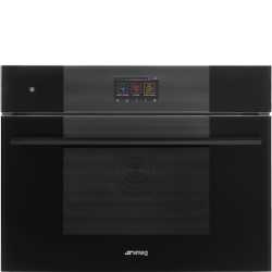 SMEG SO4104S4PB3 EINBAU DAMPFGAREN KOMBINIERT H 45 CM DESIGNLINIEN LINEA PURE BLACK