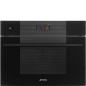SMEG SO4104S4PB3 EINBAU DAMPFGAREN KOMBINIERT H 45 CM DESIGNLINIEN LINEA PURE BLACK