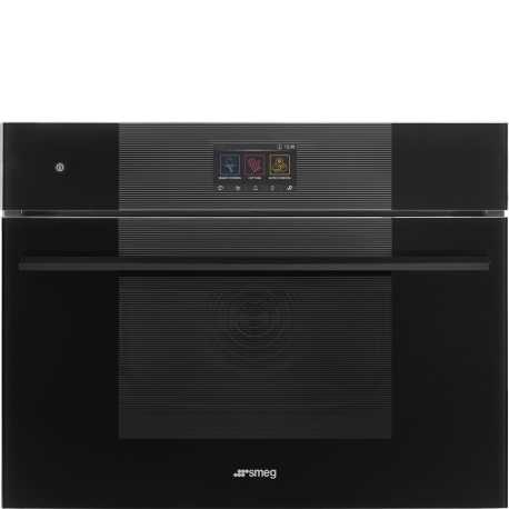 SMEG SO4104M2PB3 COMBI MICROWAVE OVEN H 45 CM AESTHETIC LINEA PURE BLACK
