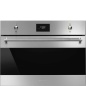SMEG SO4301M0X MIKROWELLE + GRILL H 45 CM DESIGNLINIEN CLASSICI EDELSTHAL