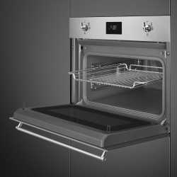 SMEG SO4301M0X MIKROWELLE + GRILL H 45 CM DESIGNLINIEN CLASSICI EDELSTHAL