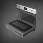 SMEG SO4301M0X MIKROWELLE + GRILL H 45 CM DESIGNLINIEN CLASSICI EDELSTHAL