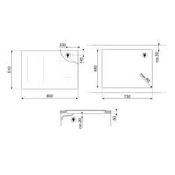 SMEG SIM3844MB INDUKTIONSKOCHFELD MATT SCHWARZ 80 CM