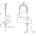 SMEG MID5CR MISCELATORE MONOCOMANDO CON DOCCETTA ESTRAIBILE CROMATO