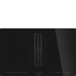 SMEG HOBD682D2 INDUCTION HOB WITH INTEGRATED HOOD BLACK 83 CM